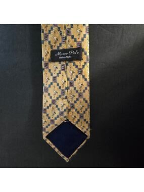 Vintage Marco Polo Silk Flamingo Tie Novelty Whimsy Tropical Bird Mens Necktie